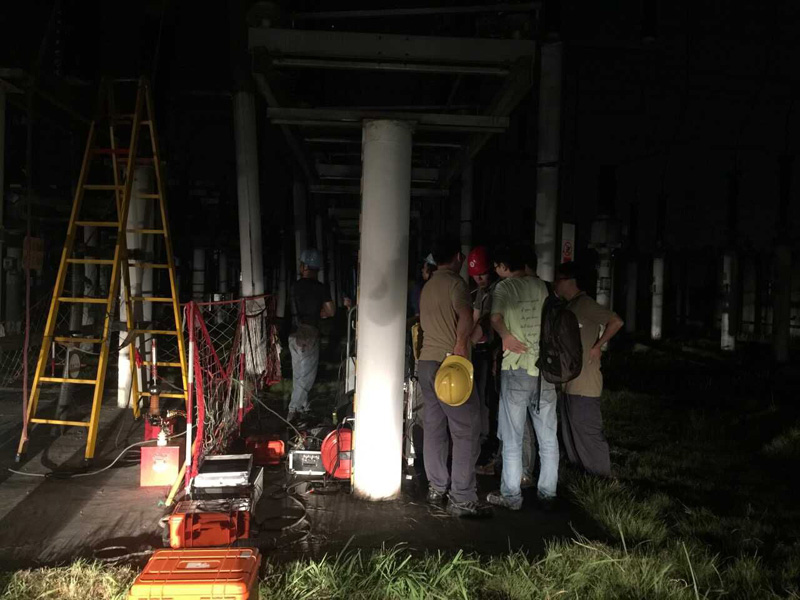 Substation work site